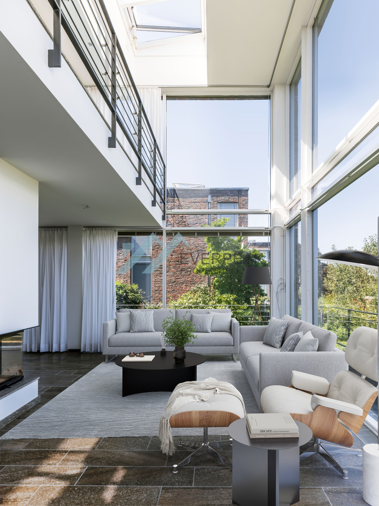 Top Architektenvilla mit Wasserblick und Zugang zu exklusivem Privatpark